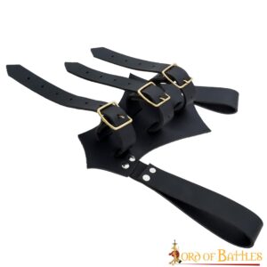 Medieval Leather Sword and Axe Frog Handcrafted from Genuine Leather Medieval Leather Sword and Axe Frog Handcrafted from Genuine Leather