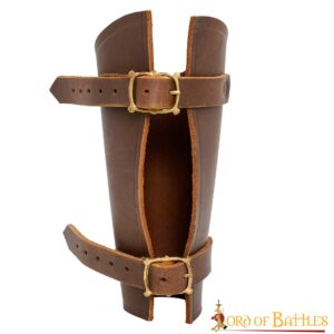 Handcrafted Medieval Archer's Genuine Leather Bracers