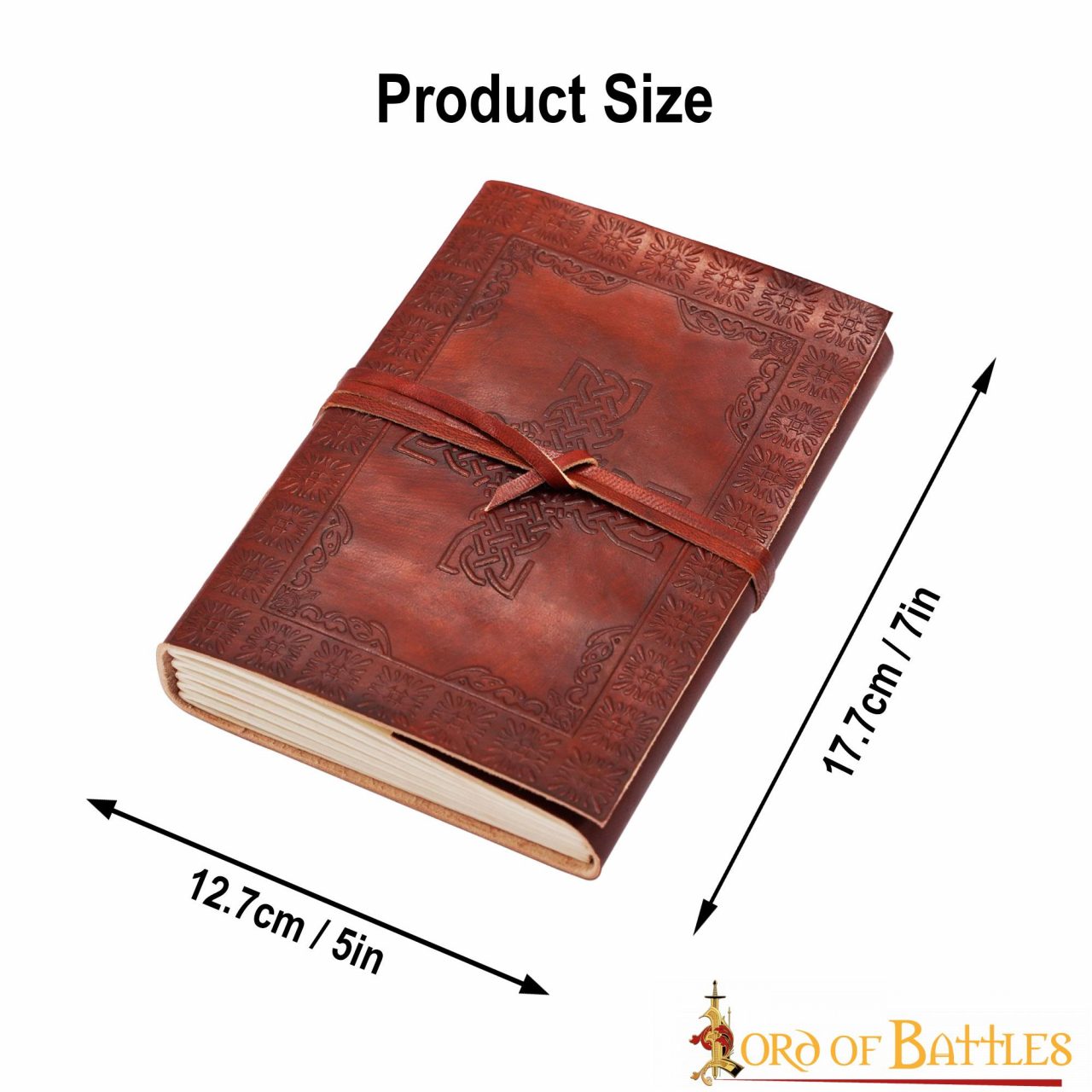 Leather Journal with Celtic Cross and Tree of Life Leather Journal with Celtic Cross and Tree of Life