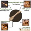 Medieval Functional Wooden Spoon Handmade from Genuine Wood Medieval Functional Wooden Spoon Handmade from Genuine Wood