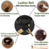 Medieval Leather Belt with Pure Brass Details Medieval Leather Belt with Pure Brass Details