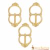 Late Medieval Brass Buckle Set of 3 Late Medieval Brass Buckle Set of 3