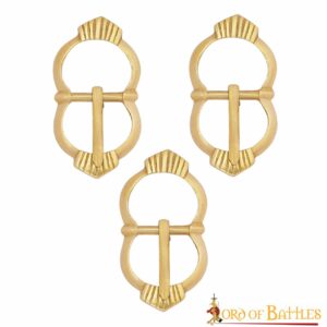 Late Medieval Brass Buckle Set of 3