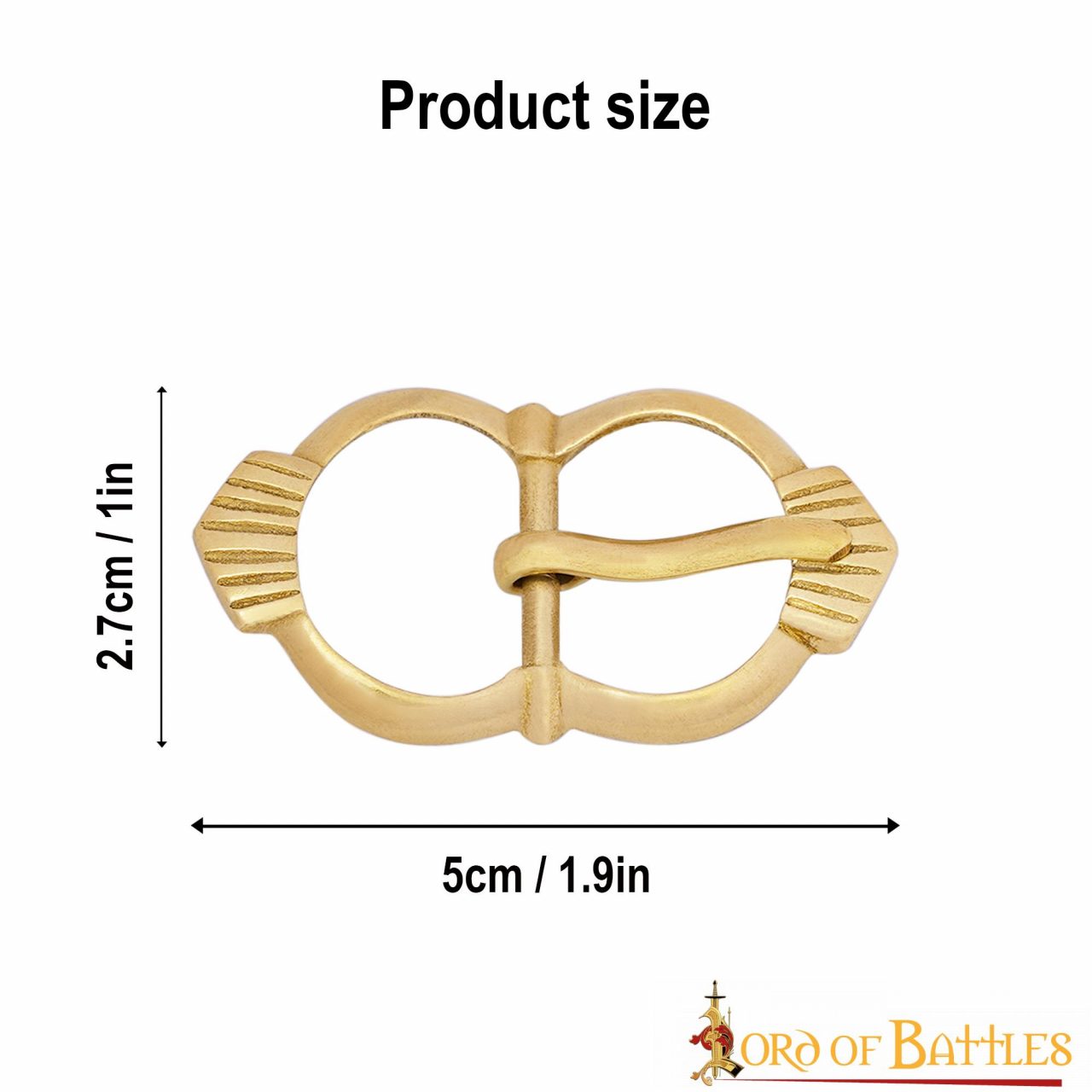 Late Medieval Brass Buckle Set of 3 Late Medieval Brass Buckle Set of 3