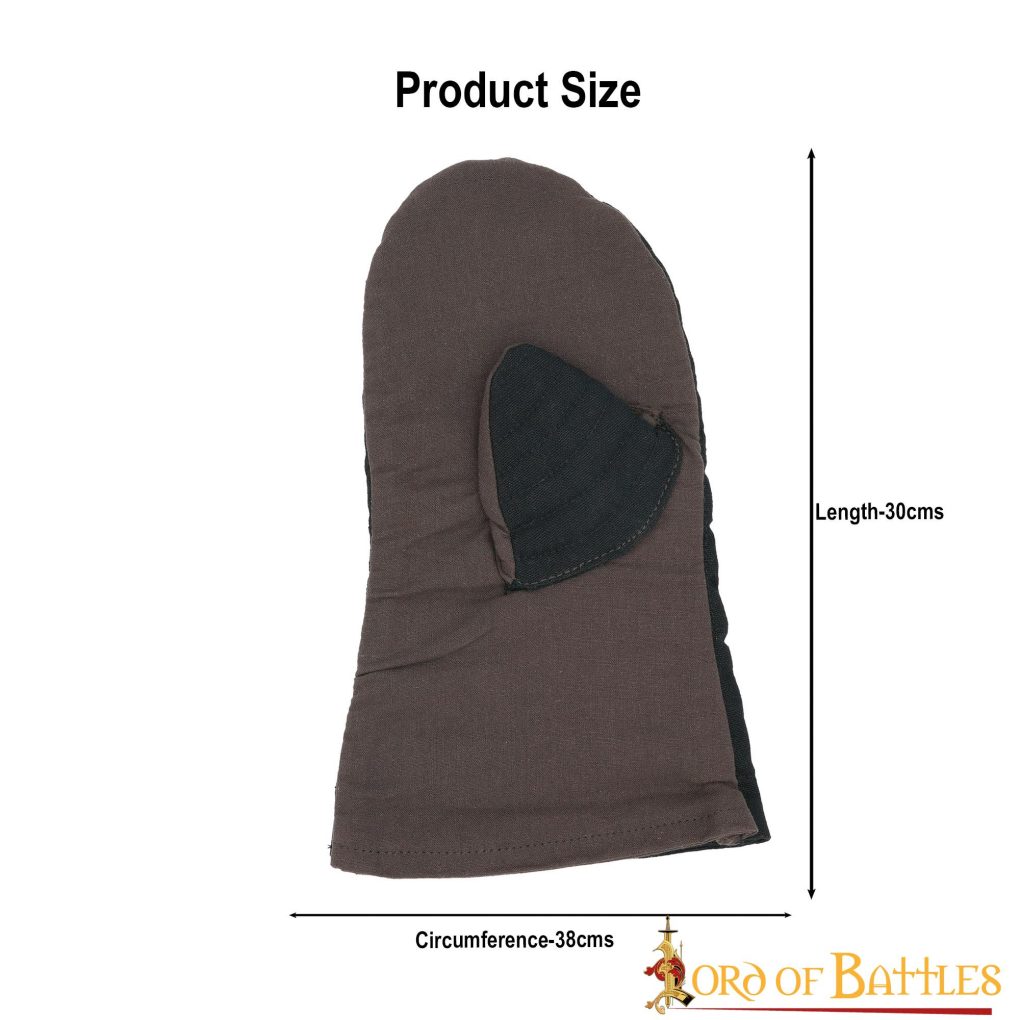 Padded Mitten Gloves Handcrafted Canvas Cotton Quilted Protection