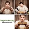 Gorgeous Fantasy Journal Handcrafted Genuine Leather Diary Notes