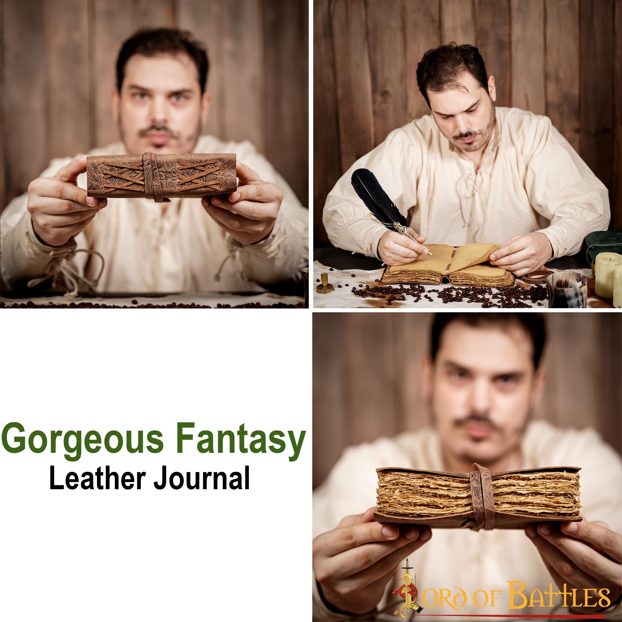 Gorgeous Fantasy Journal Handcrafted Genuine Leather Diary Notes