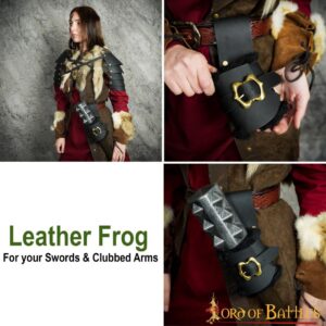 Leather Right Hand Frog for Swords and Club Arms