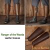 Ranger of the Woods Genuine Leather Greaves for Leg Protection Ranger of the Woods Genuine Leather Greaves for Leg Protection