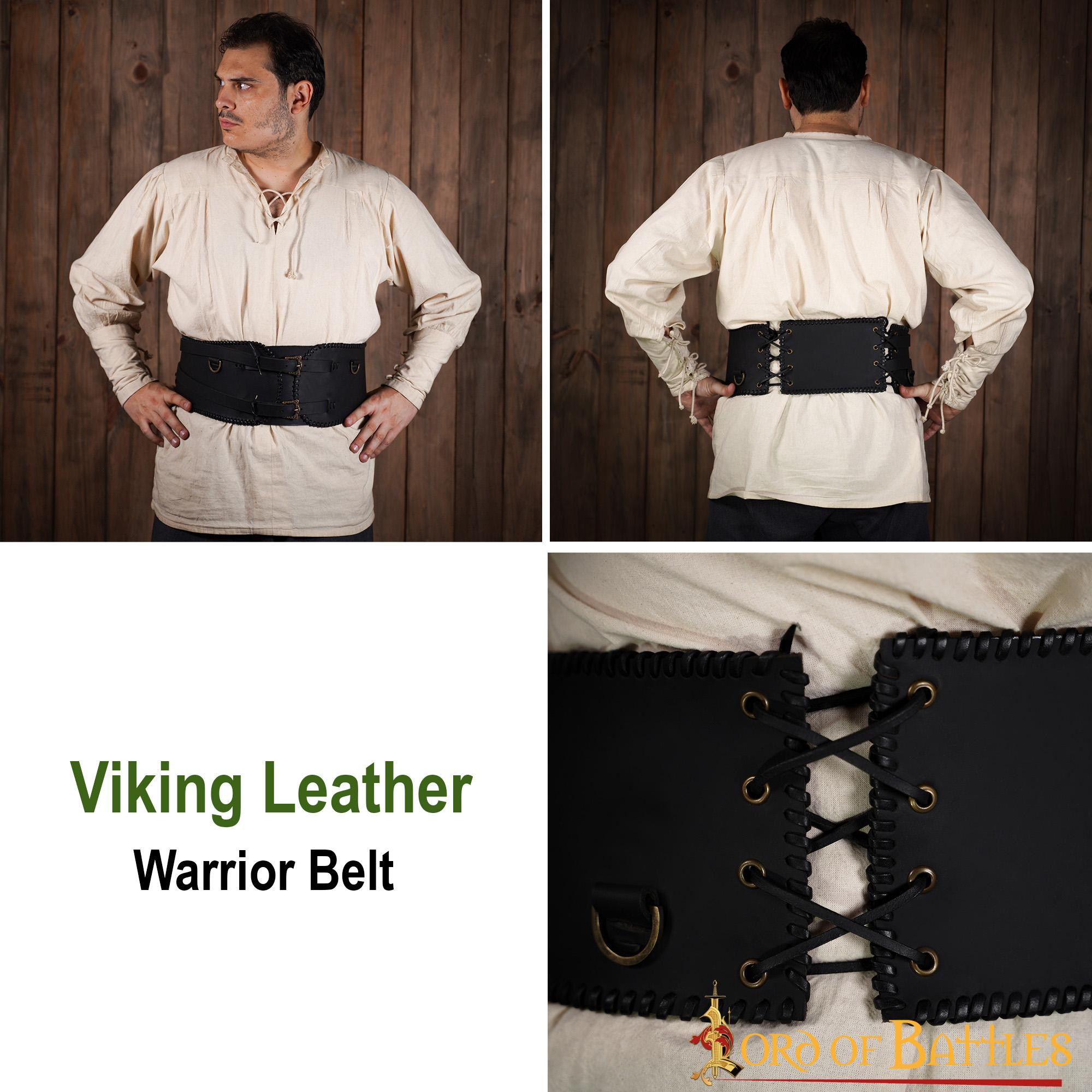 Warrior Broad Waist Belt Handcrafted from Genuine Leather