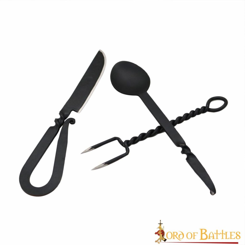 Rustic Cutlery Set Stainless Steel Functional Camp Gear