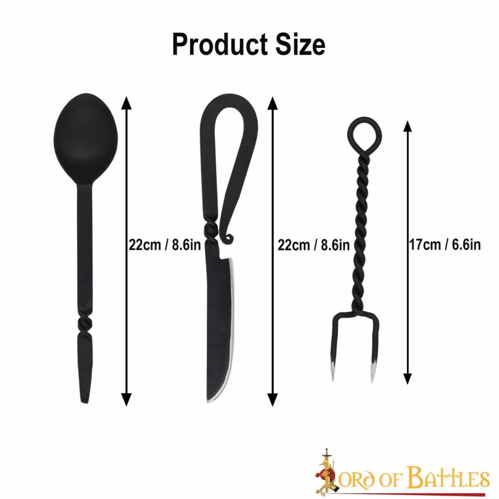 Rustic Cutlery Set Stainless Steel Functional Camp Gear