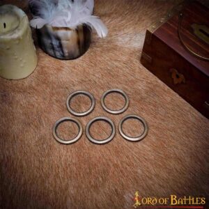 Ring Buckle Antique Brass Loop Belt Functional Accessory Set of 5 Pieces