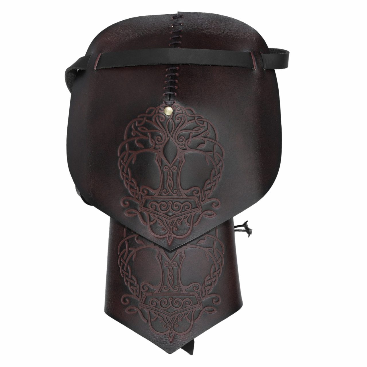 26026BR_-1 Viking Leather Pauldron
