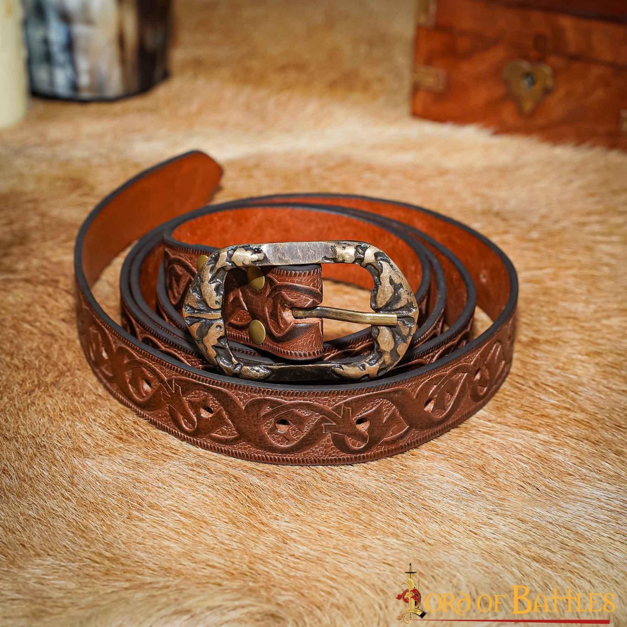 Handcrafted Fantasy Genuine Leather Belt