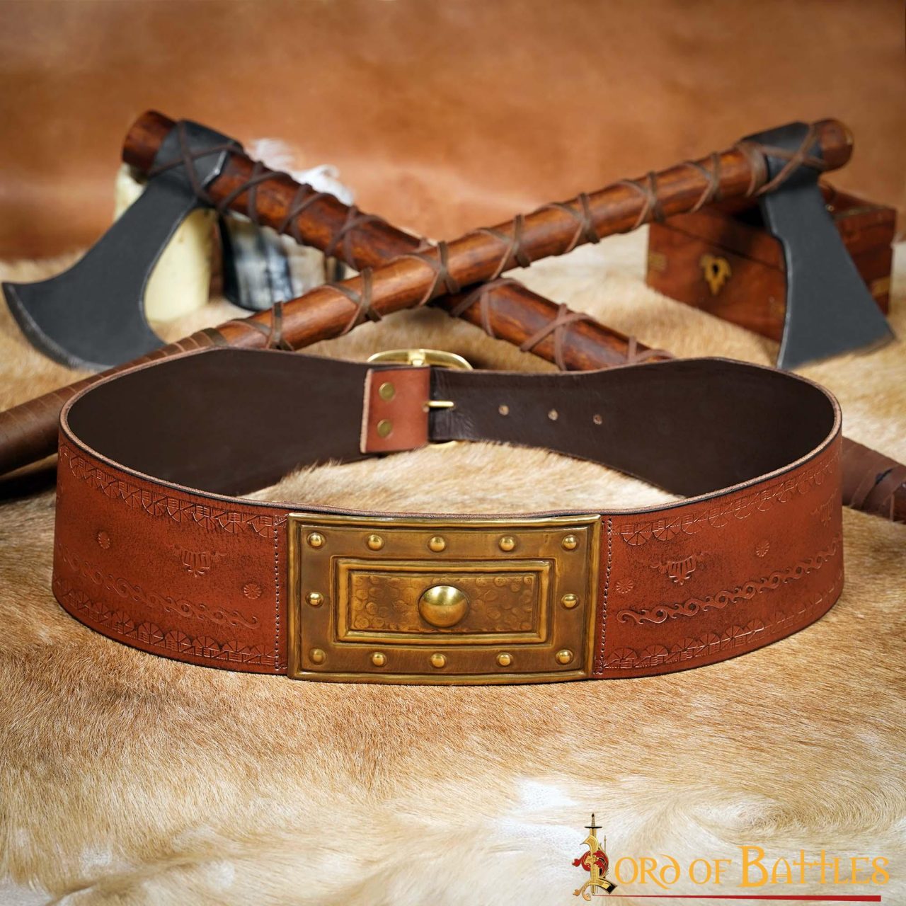 Fantasy Barbarian Genuine Leather Belt