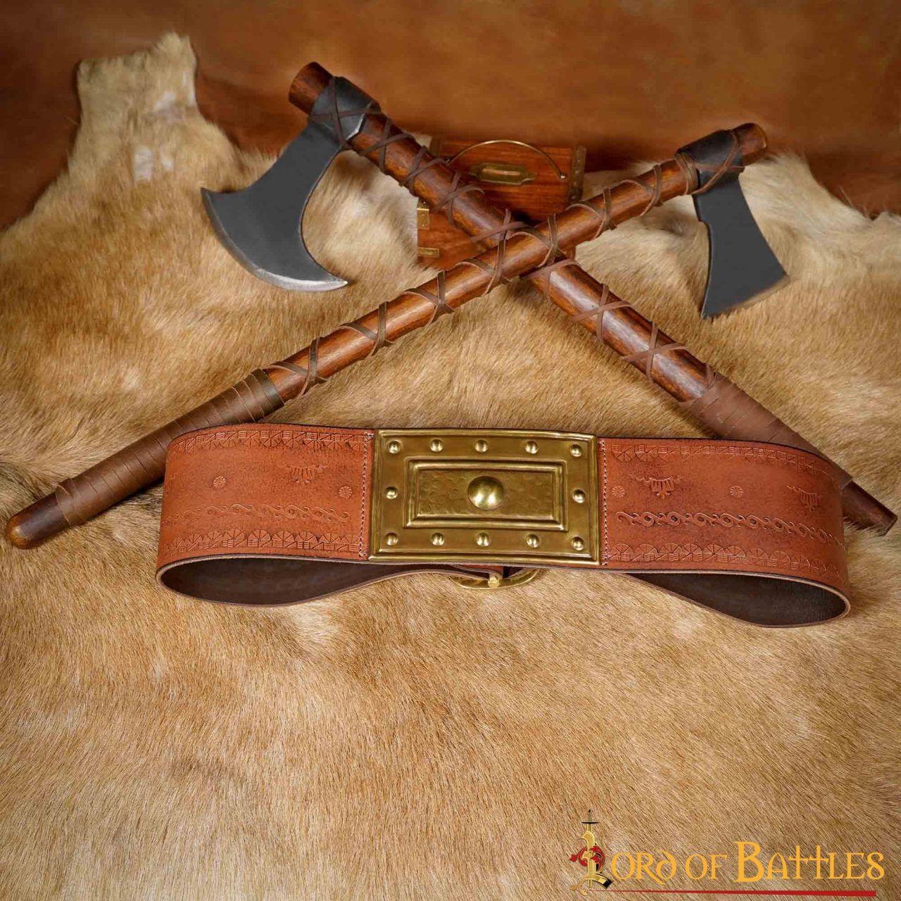 Fantasy Barbarian Genuine Leather Belt