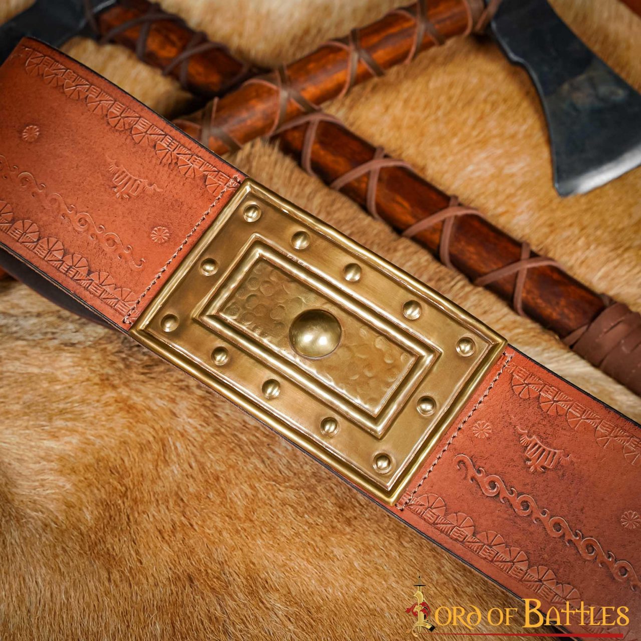 Fantasy Barbarian Genuine Leather Belt