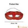 Genuine Leather Eye Mask with Embossed Maple Leaf Motifs
