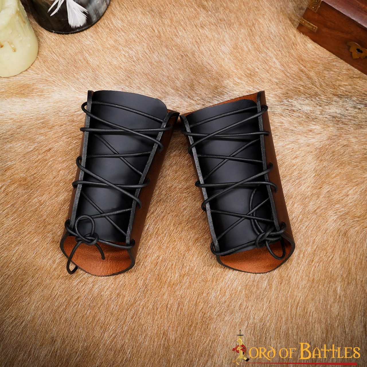 Mighty Mjolnir Genuine Leather Bracers Mighty Mjolnir Genuine Leather Bracers