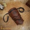 Leather Pauldron with Three Celtic Horses Symbol Leather Pauldron with Three Celtic Horses Symbol