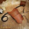 Leather Pauldron with Three Celtic Horses Symbol Leather Pauldron with Three Celtic Horses Symbol