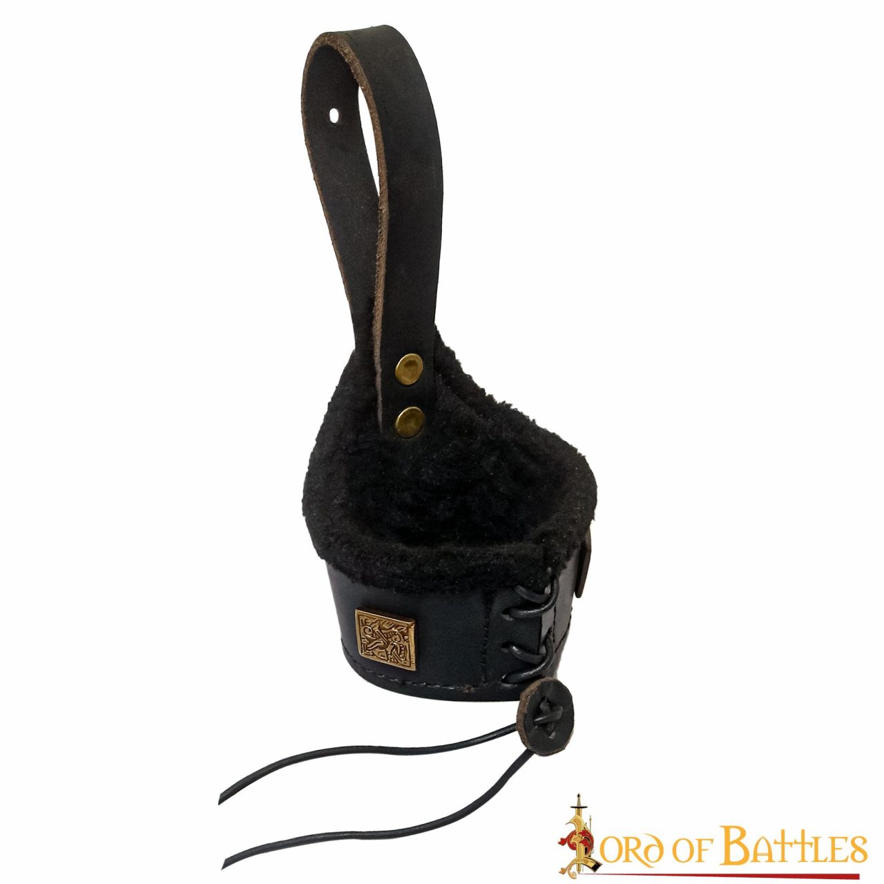 Venturer of the Realm Fur Lined Horn Holder with Horn Venturer of the Realm Fur Lined Horn Holder with Horn