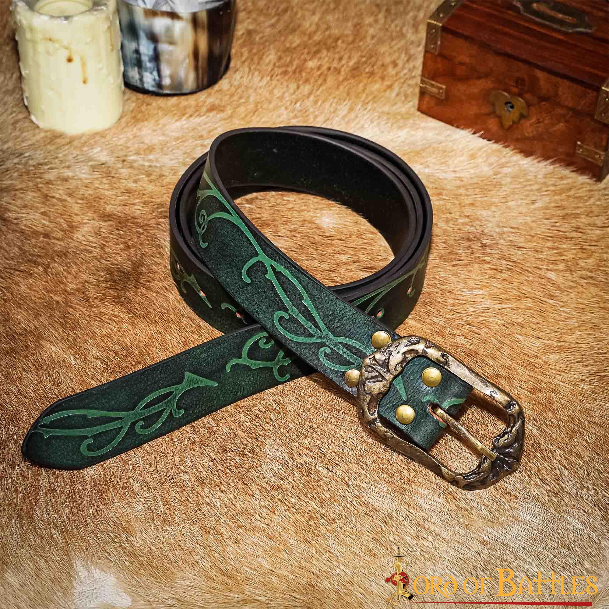 The Woodland Elf Handcrafted Genuine Leather Belt The Woodland Elf Handcrafted Genuine Leather Belt