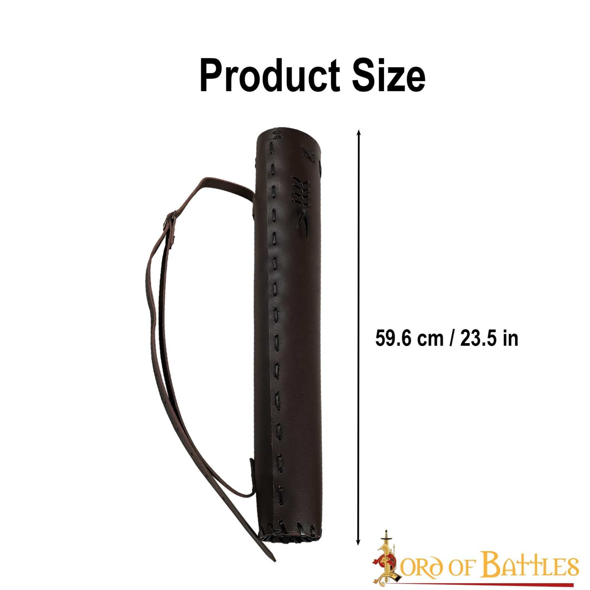 Classic Medieval Fantasy Leather Quiver Genuine Leathercraft