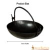 Hand Forged Cauldron Fully Functional Iron Camping Accessory Hand Forged Cauldron Fully Functional Iron Camping Accessory