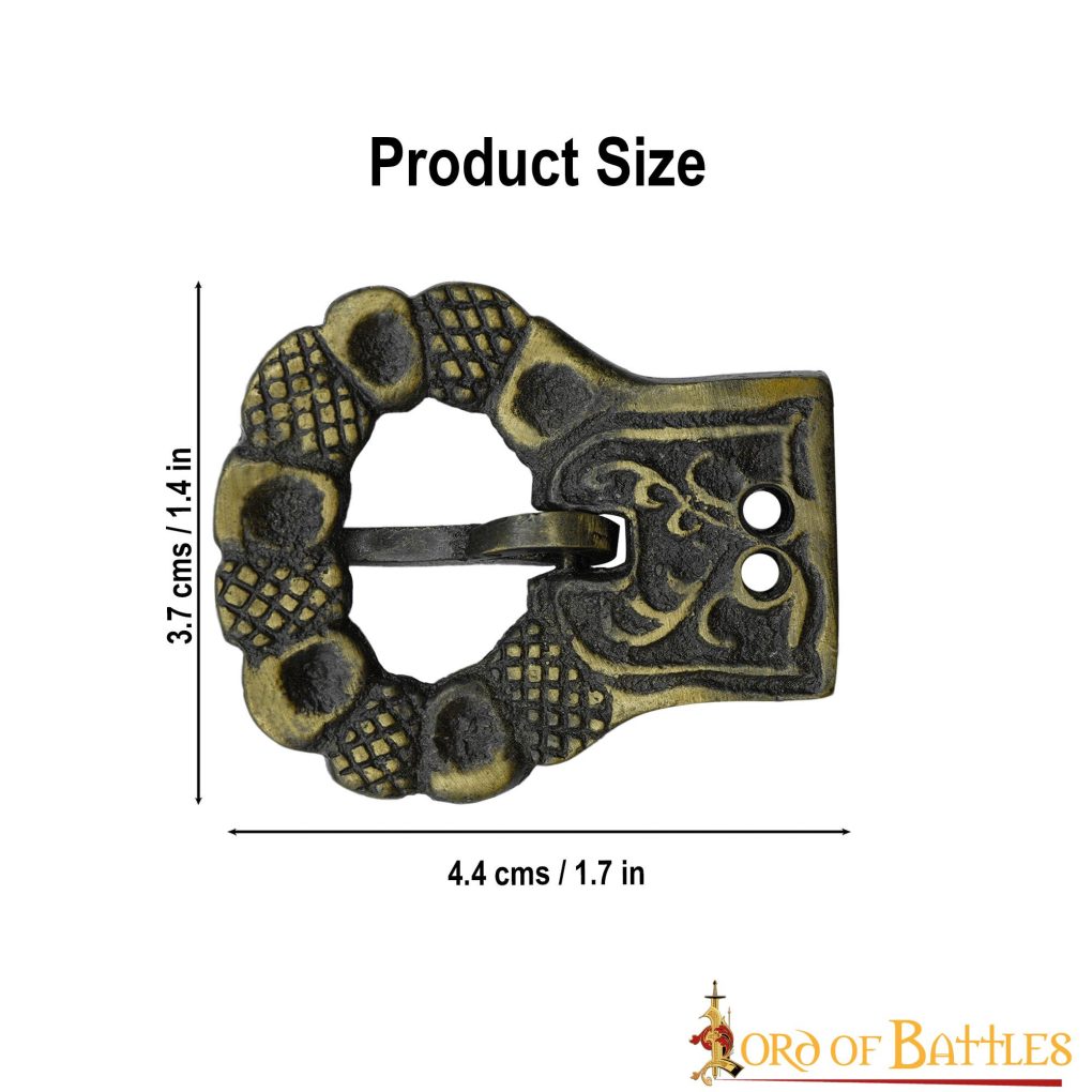 Gothic Belt Buckle Antiqued Brass Functional Gothic Belt Buckle Antiqued Brass Functional