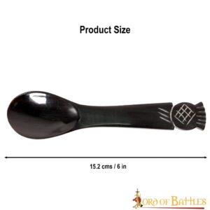 Authentic Medieval Horn Spoon Genuine Handcrafted Ox Horn