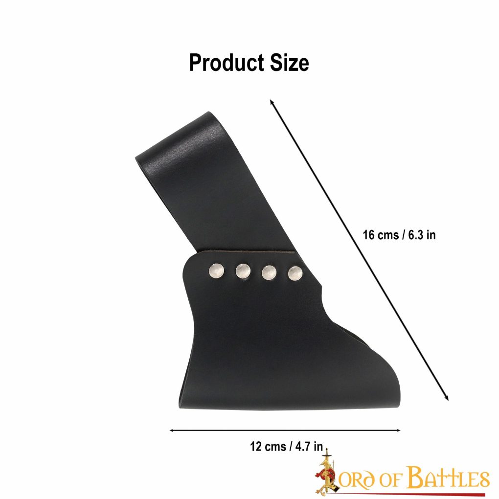 Medieval Black Leather Angled Frog for Swords and Axes Medieval Black Leather Angled Frog for Swords and Axes