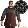Medieval Chainmail Half Haubergeon Joined Sleeves Voiders Butted Steel Rings