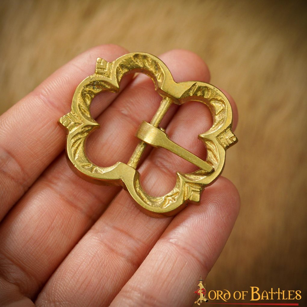 Medieval Brass Belt Buckle Set of 5 Fully Functional Accessory Medieval Brass Belt Buckle Set of 5 Fully Functional Accessory