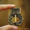 Gothic Belt Buckle Antiqued Brass Functional Gothic Belt Buckle Antiqued Brass Functional