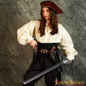 Pirate's Leather Pistol Frog Handcrafted Genuine Leathercraft