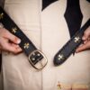 Medieval Crusader Genuine Leather Belt Pure Brass Cross Belt Mount Medieval Crusader Genuine Leather Belt Pure Brass Cross Belt Mount