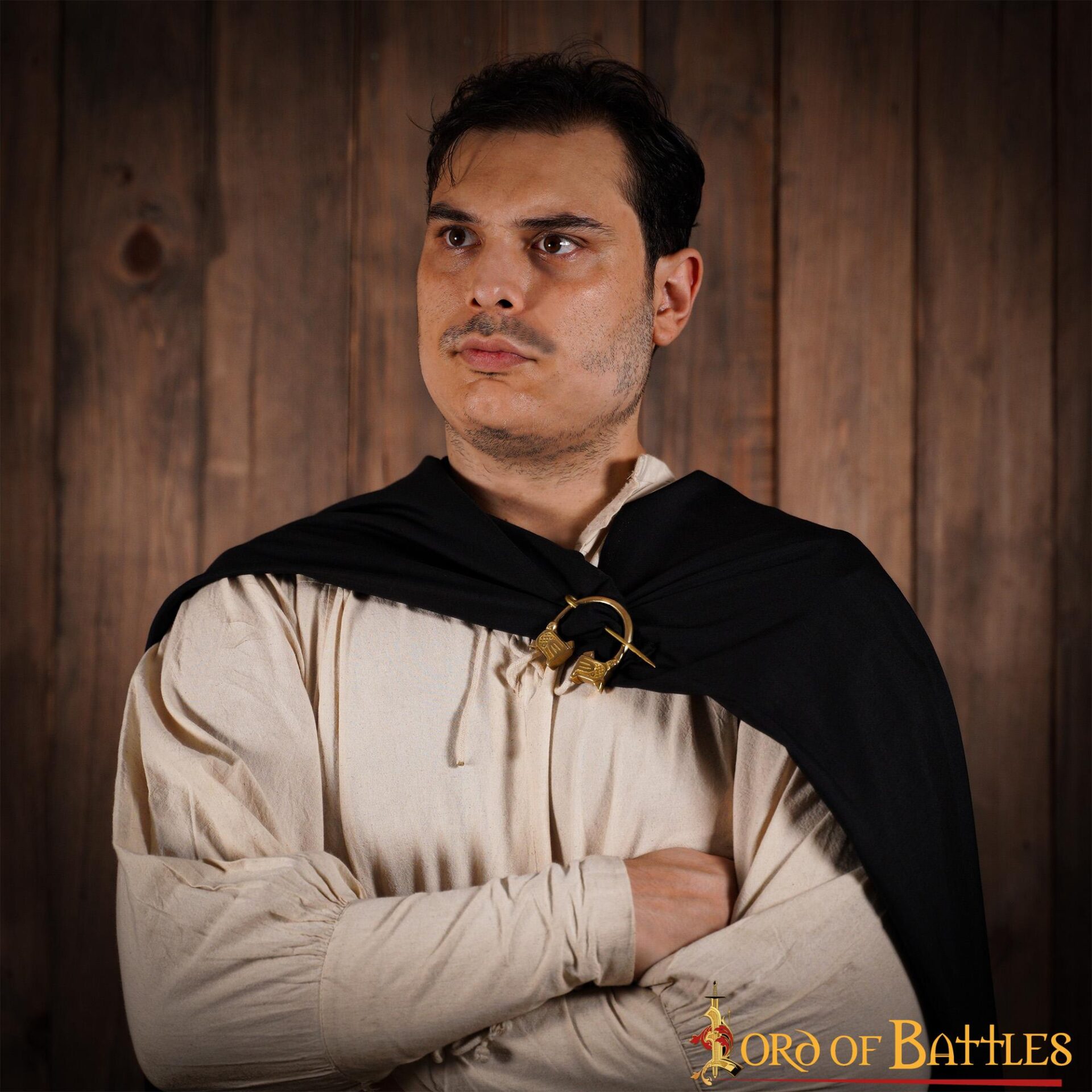 Viking Penannular Brooch Pure Solid Brass Functional Cloak Clasp