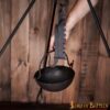 Hand Forged Cauldron Fully Functional Iron Camping Accessory Hand Forged Cauldron Fully Functional Iron Camping Accessory