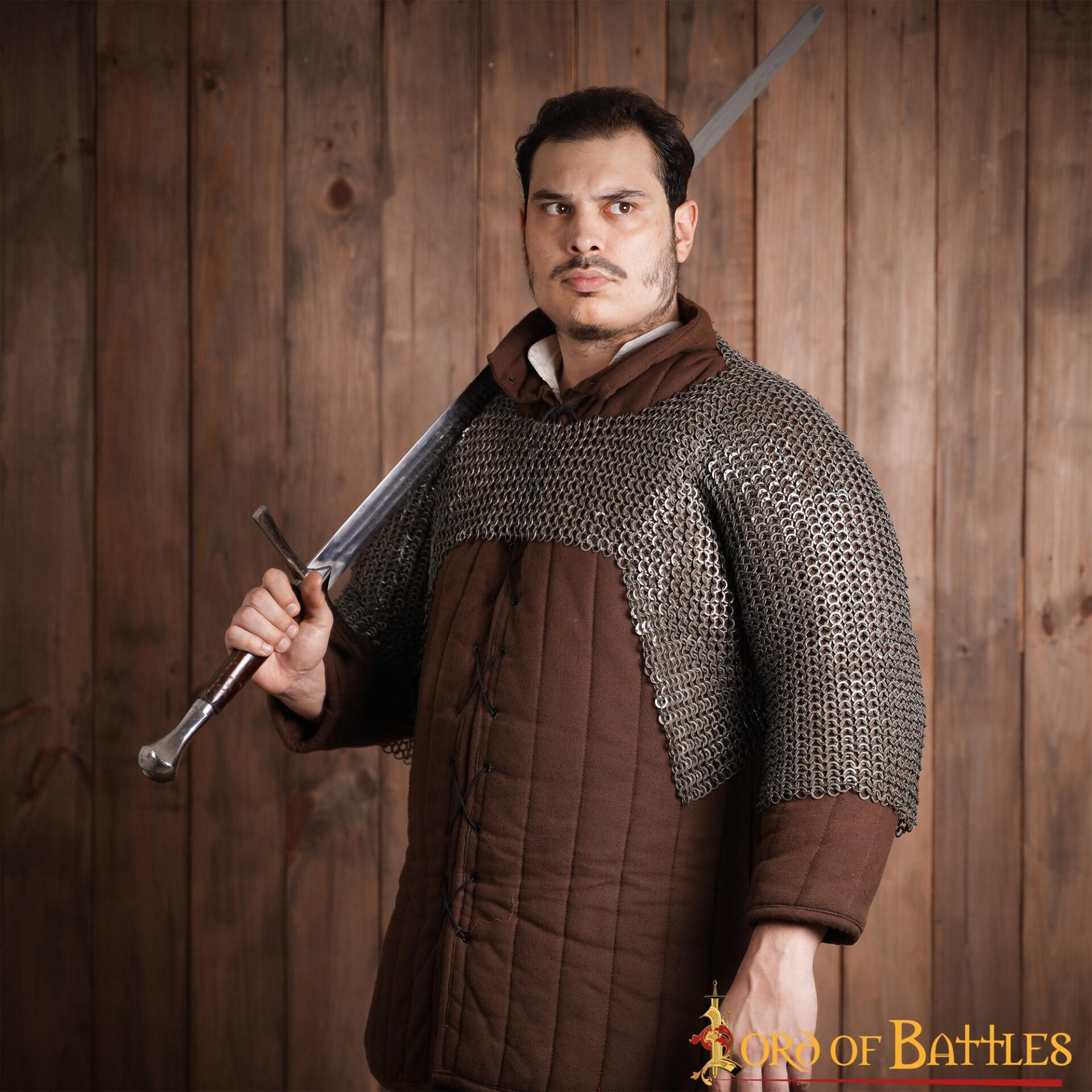 Chainmail Half Haubergeon Joined Sleeves Voiders Round Ring Rivet, ID 9mm, Mild Steel