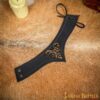Medieval Leather Accessory with Antique Brass Mount