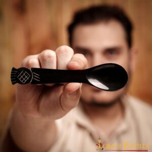 Authentic Medieval Horn Spoon Genuine Handcrafted Ox Horn