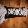 Medieval Authentic Leather Bracers with Knife Holder Loop