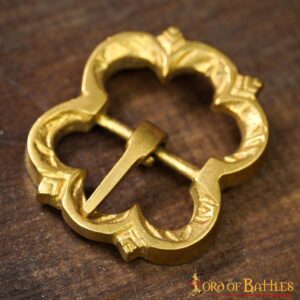Medieval Brass Belt Buckle Set of 5 Fully Functional Accessory