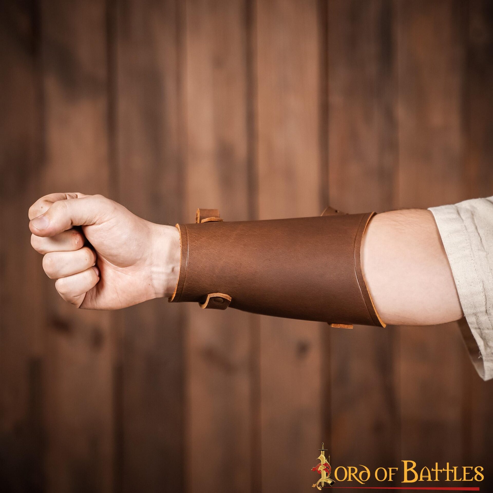 Handcrafted Medieval Archer's Genuine Leather Bracers Handcrafted Medieval Archer's Genuine Leather Bracers