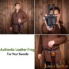 Medieval Genuine Leather Frog for your Dagger and Sword