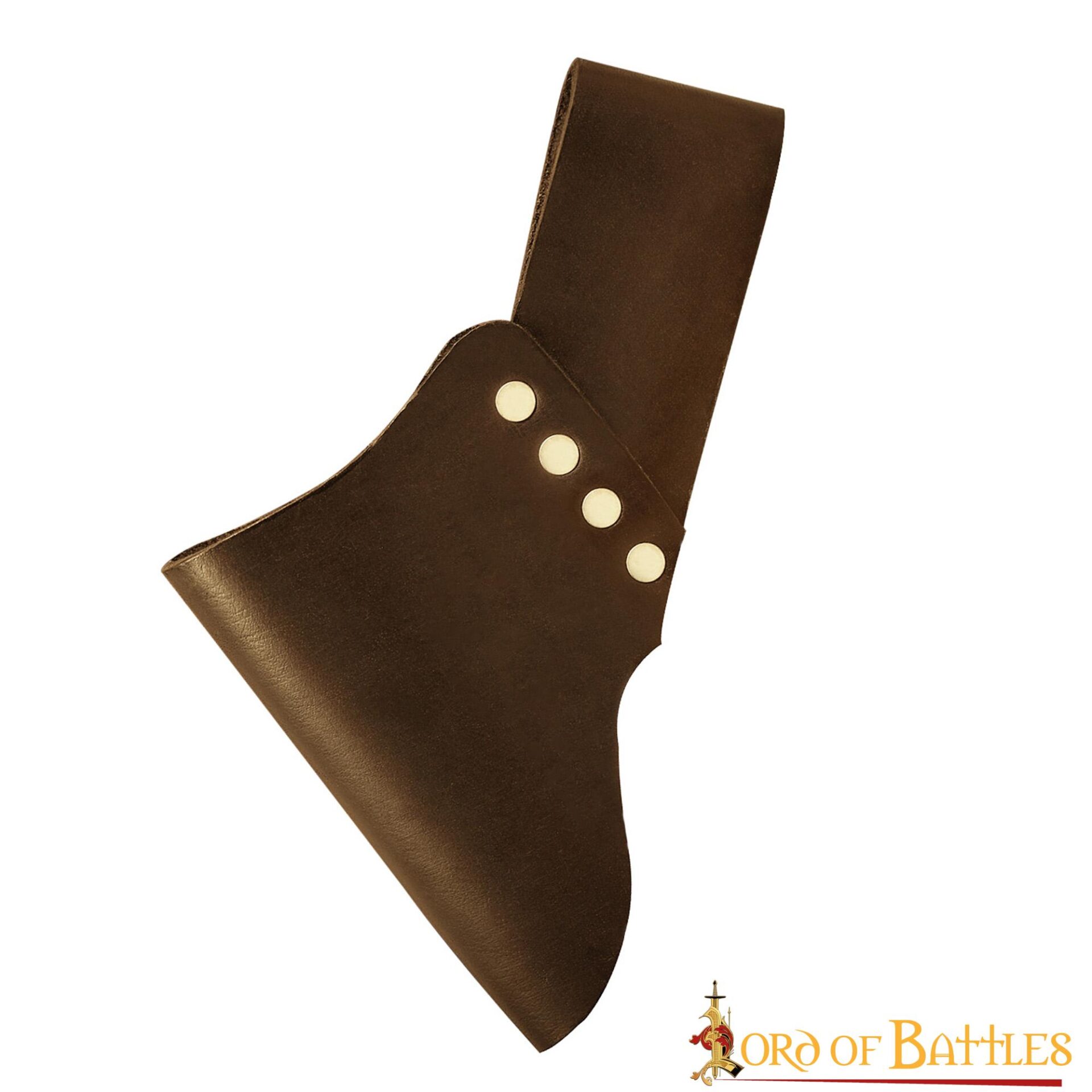 6511CBR_1 Medieval Black Leather Frog