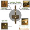 Handcrafted Genuine Leather Holder for Horn Tumbler and Cups