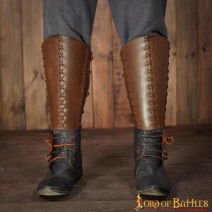 Ranger of the Woods Genuine Leather Greaves for Leg Protection